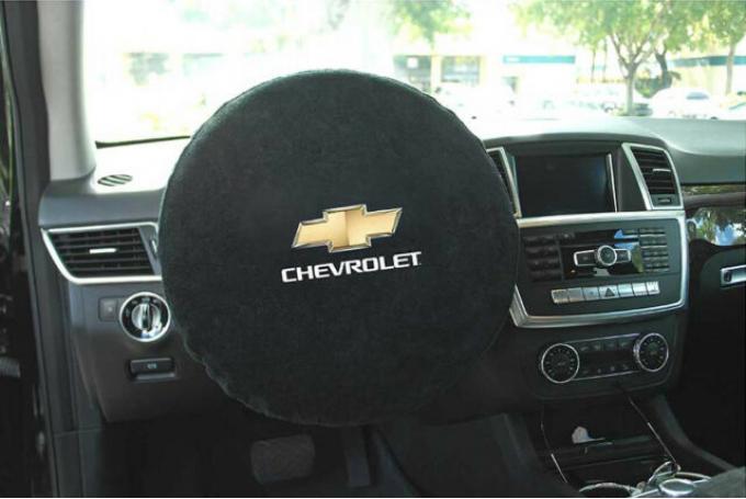 Seat Armour Chevrolet Steering Wheel Cover, Black SWA100CHVB