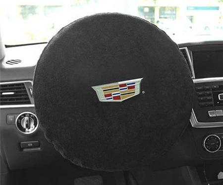 Seat Armour Cadillac  Steering Wheel Cover, Black SWA100CADB