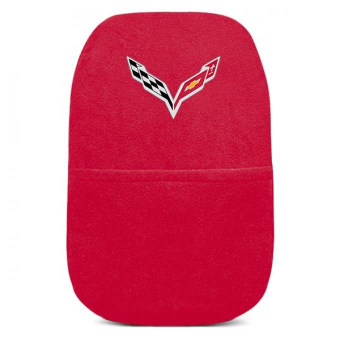 Seat Armour 2014-2018 Corvette Konsole Cover™ with Pocket, Red,  KACORC7R