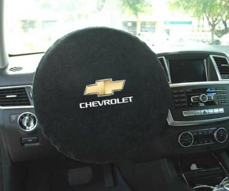 Seat Armour Chevrolet Steering Wheel Cover, Black SWA100CHVB