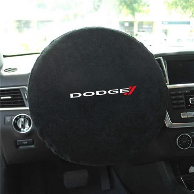 Seat Armour Dodge Steering Wheel Cover, Black SWA100DODB