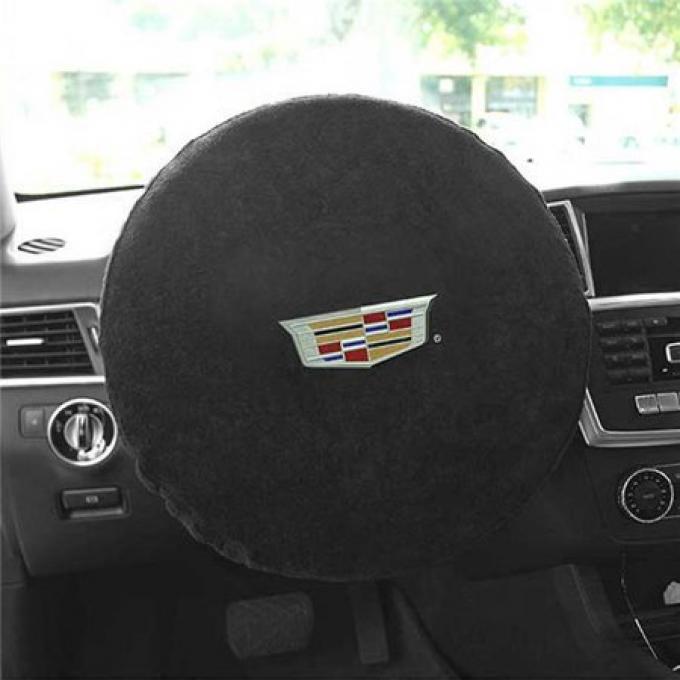 Seat Armour Cadillac  Steering Wheel Cover, Black SWA100CADB