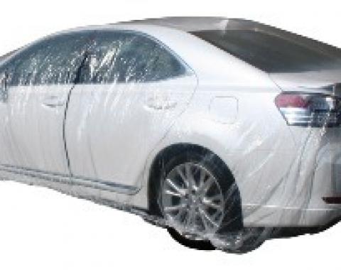 Car Cover, Disposable Clear, Small, 5 Pack