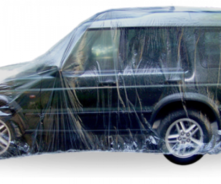 Car Cover, Disposable Clear, Large, 5 Pack
