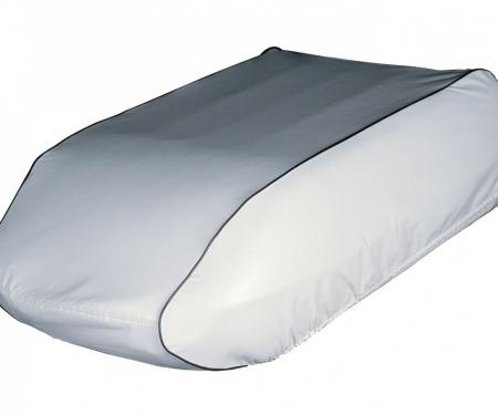 Adco Covers 3016, Air Conditioner Cover, Fits DuoTherm Penguin I And II/ Dometic Low Profile CA Series, Polar White, Vinyl, Parachute Style Draw Cord Mounting, Weatherproof, 25 Inch Width x 11 Inch Depth x 39 Inch Length