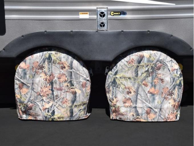 Adco Covers 3623, Tire Cover, Double Tire Cover, Fits 27 Inch To 29 Inch Diameter Tires, Slip On, Camouflage, UV and Cold Crack Treated Polyester, Single