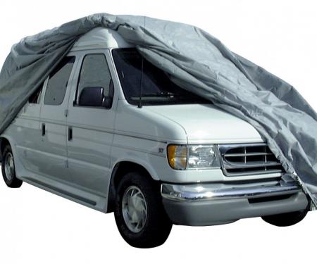 Adco Covers 12220, RV Cover, SFS AquaShed (R), For Class B Motorhomes, Fits Up To 21 Foot Length Vans With 24 Inch Bubble Roof Top, 260 Inch Length x 84 Inch Width x 84 Inch Height, Moderate Weather Protection, Breathable/ Resists High Humidity And UV Rays