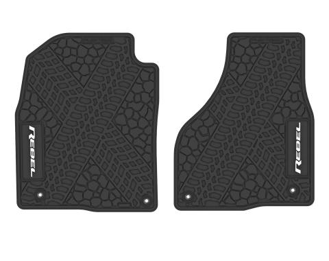 FlexTread 15-18 RAM 1500 Floor Mats (2pc) w/ Rebel Logo NGTT11017