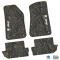 FlexTread 18-24 Jeep Wrangler JL 2Dr Floor Mats (4pc) w/ JEEP Wave Logo NGTT47052
