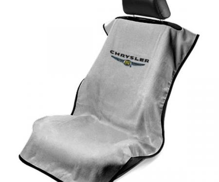 Seat Armour Chrysler Seat Towel, Grey with Script SA100CHRG