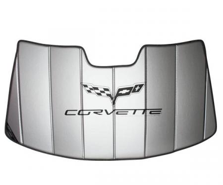 Corvette Accordian Style Windshield Sunshade, with C6 Logo