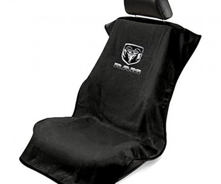 Seat Armour New Dodge Ram, Seat Towel, Black with Logo SA100NRAMB