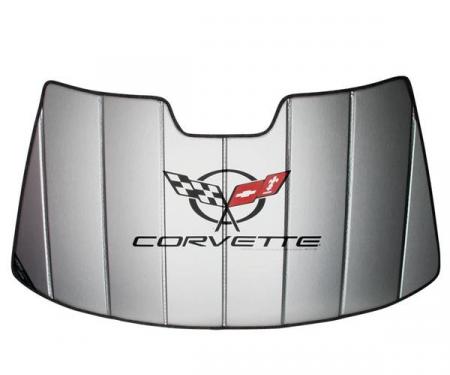 Corvette Accordian Style Windshield Sunshade, with C5 Logo