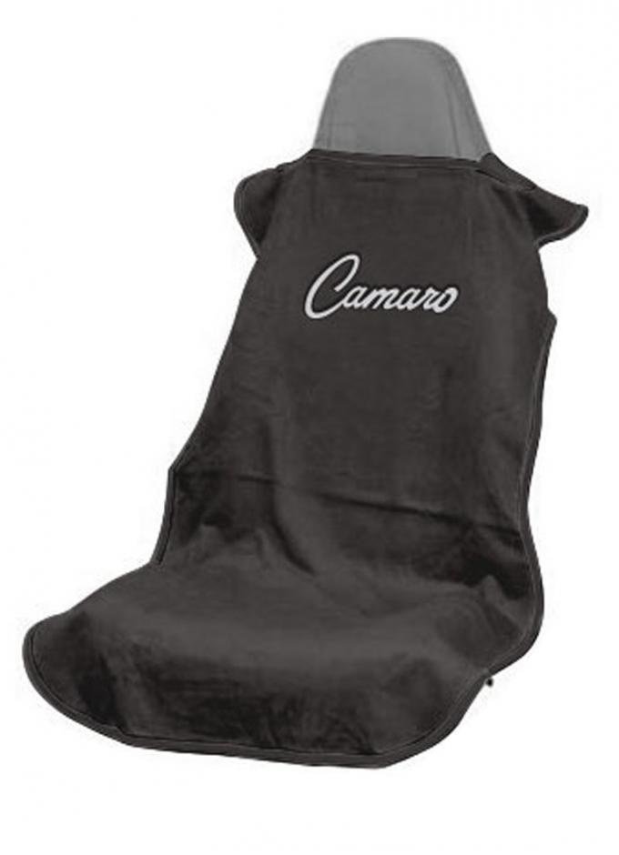 Seat Armour 1967-1981 Camaro Seat Towel, Black with Camaro Script SA100CAMB