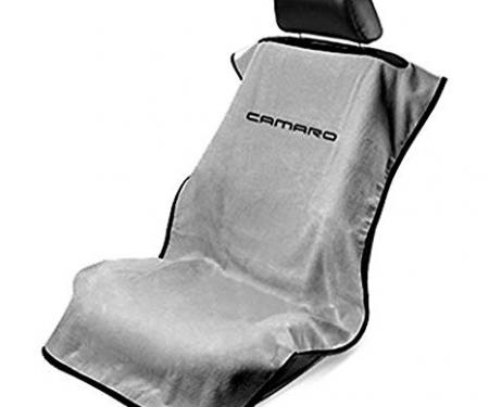 Seat Armour 2010-2019 Camaro Seat Towel, Gray with Camaro Script SA100NCAMG