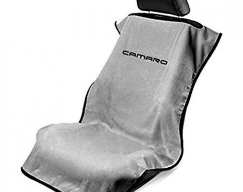 Seat Armour 2010-2019 Camaro Seat Towel, Gray with Camaro Script SA100NCAMG