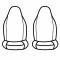 Covercraft 2008-2014 Subaru Impreza Precision Fit Leatherette Front Row Seat Covers GTS3274ABLTLG