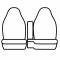Covercraft 2010-2011 Ford Ranger SeatSaver Custom Seat Cover, Polycotton Misty Grey SS3412PCCT