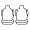Covercraft 1981-1988 Ford Bronco Precision Fit Endura Front Row Seat Covers GTF113ENSS