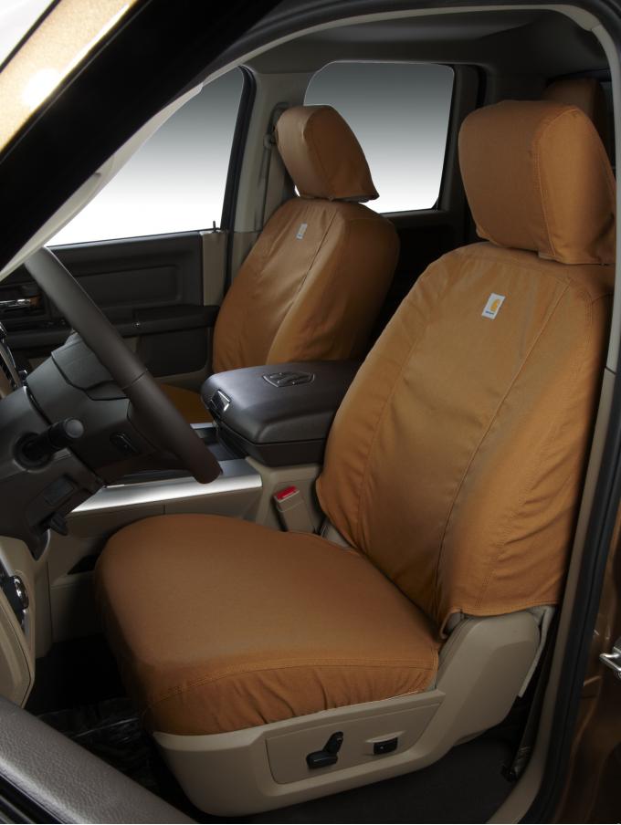 Covercraft 2019-2020 Ford F-150 Carhartt SeatSaver Custom Seat Cover, Brown SSC8492CABN