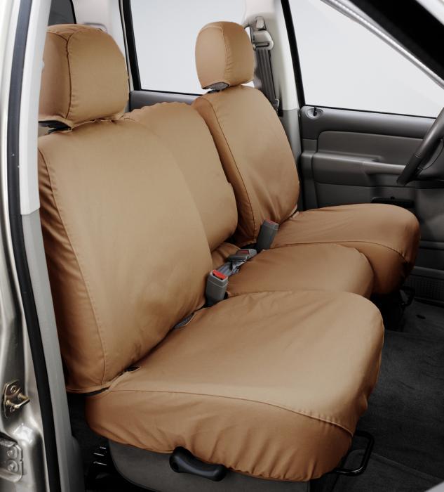 Covercraft 2018 2021 Gmc Acadia Seatsaver Custom Seat Cover Polycotton Tan Ss7492pctn - Gmc Acadia Car Seat Covers