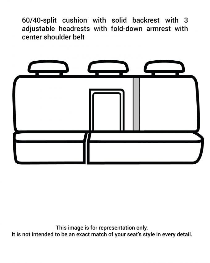Covercraft 2017-2024 Honda Ridgeline SeatSaver Custom Seat Cover, Waterproof Taupe SS8466WFTP