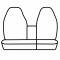 Covercraft 1997-1999 Ford F-150 Precision Fit Endura Front Row Seat Covers GTF220ENBC