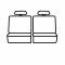 Covercraft 2014-2019 Nissan Rogue Precision Fit Leatherette Third Row Seat Covers GTN650LTLG