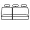 Covercraft 2006-2010 Toyota Sienna Precision Fit Endura Third Row Seat Covers GTT1009ENSC