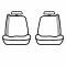 Covercraft 2007-2011 Honda Element Precision Fit Leatherette Front Row Seat Covers GTH2306ABLTMG