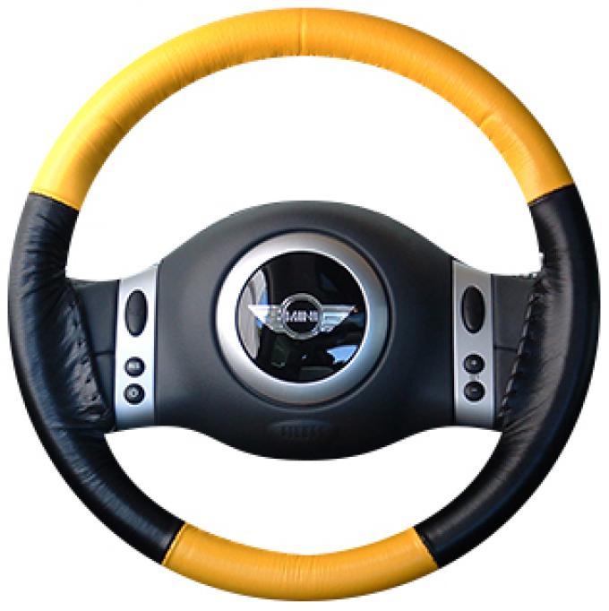Wheelskins Genuine Leather Steering Wheel Cover, Eurotone Two-Color