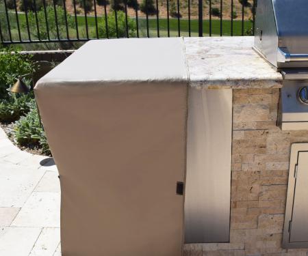 PCI Dura-Gard Outdoor Kitchen, Right & Left End Piece Cover, Tan, 44L x 24W x 40H, 1420-TN
