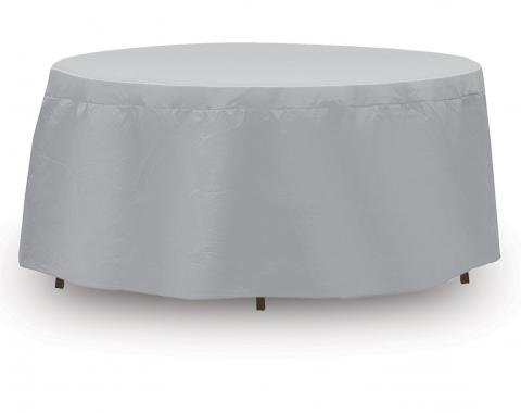 PCI Dura-Gard Round Bar Table and Chair Cover, Gray, 48"-54" Table with 4 Highback Chairs, with Umbrella Hole, 92W x 92D x 40H in., 1142