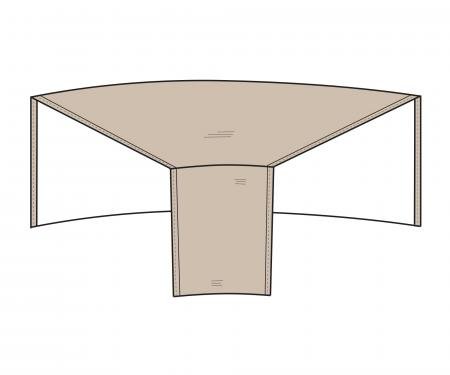 PCI Dura-Gard Outdoor Sectional Cover, Sofa, Wedge Tan, Back 52"W X Front  28"W X 40"D X 32"H, 1250-TN