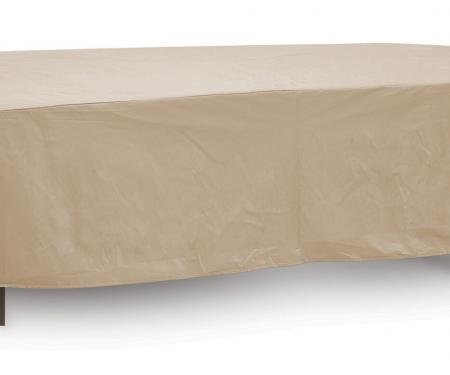 PCI Dura-Gard Oval/Rectangle Table and HIghback Chair Cover, Tan, 60"-66" Table , 108W x 80D x 30H in., 1344-TN