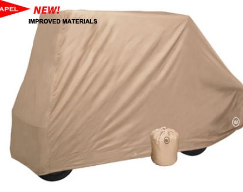 Greenline 2 Passenger Converted Golf Cart Cover, Flip Down or Rear Seat | Tan