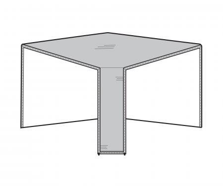 PCI Dura-Gard Outdoor Sectional Cover, Corner Piece Gray, 40W X 40D X 32H, 1252