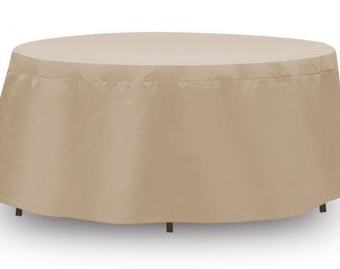 PCI Dura-Gard Round Table Cover, Tan, 60.5" Table, 60.5W x 60.5D x 20H in., 1132-TN