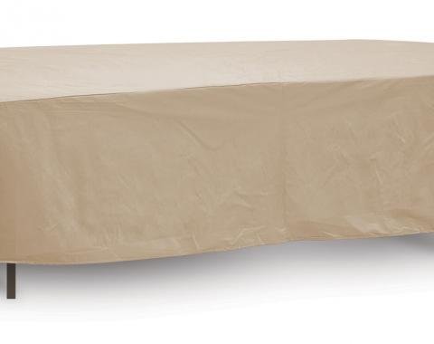 PCI Dura-Gard Rectangular Table Cover, Tan,  52.5W x 32D x 10H in., 1113-TN