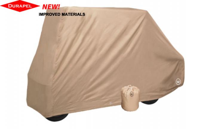 Greenline 2 Passenger Converted Golf Cart Cover, Flip Down or Rear Seat | Tan