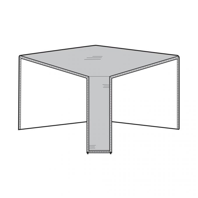 PCI Dura-Gard Outdoor Sectional Cover, Corner Piece Gray, 40W X 40D X 32H, 1252