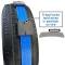 Race Ramps 2 x 10 Tire Block Strap Pack with E-Track Ends - Black 511002