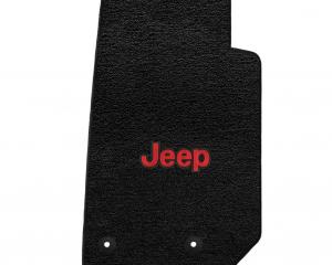 Lloyd Mats 2014-2019 Jeep Wrangler Jeep Wrangler Unlimited 2014-on 2 Piece Front Black Ultimat Red Jeep Logo 600065