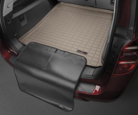 Weathertech 411073SK, Cargo Area Liner, Raised Edges, Tan, Custom Blended TPO (Thermopolyolefin), Non-Skid, With Bumper Protector