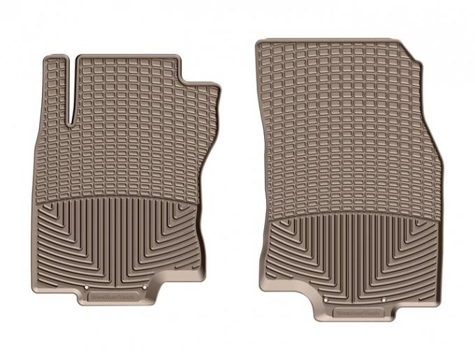 Weathertech W412TN, Floor Mat, All Weather, Direct-Fit, Deeply Sculpted Channels, Tan, Rubber, 2 Piece