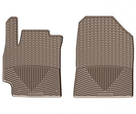 Weathertech W388TN, Floor Mat, All Weather, Direct-Fit, Deeply Sculpted Channels, Tan, Rubber, 2 Piece