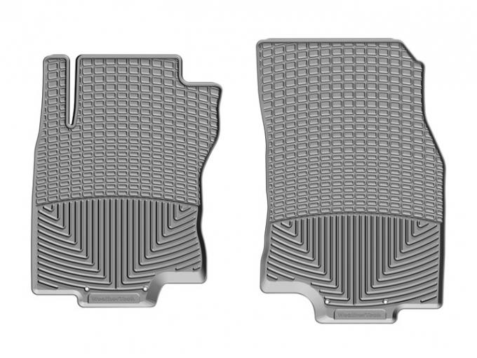 Weathertech W412GR, Floor Mat, All Weather, Direct-Fit, Deeply Sculpted Channels, Gray, Rubber, 2 Piece