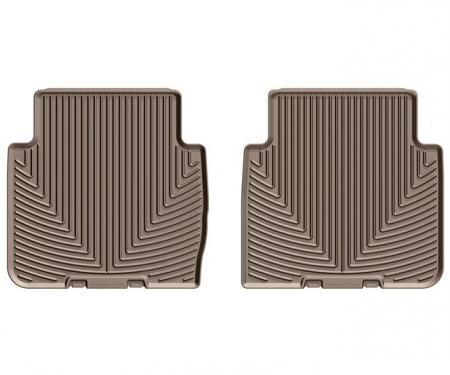 Weathertech W420TN, Floor Mat, All Weather, Direct-Fit, Deeply Sculpted Channels, Tan, Rubber, 2 Piece