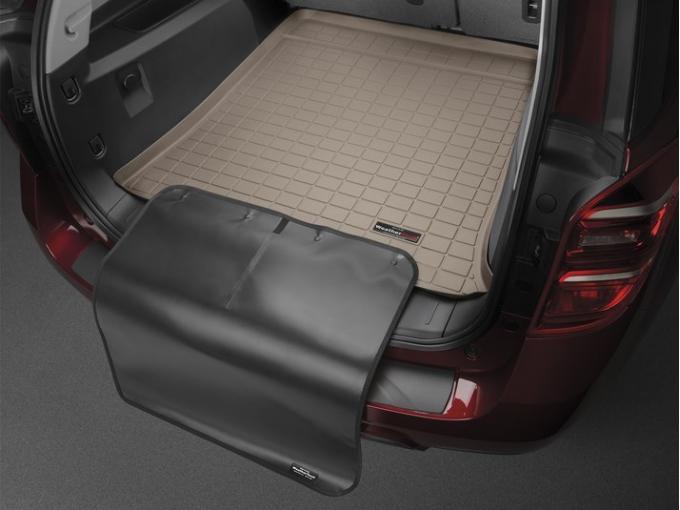 Weathertech 411073SK, Cargo Area Liner, Raised Edges, Tan, Custom Blended TPO (Thermopolyolefin), Non-Skid, With Bumper Protector