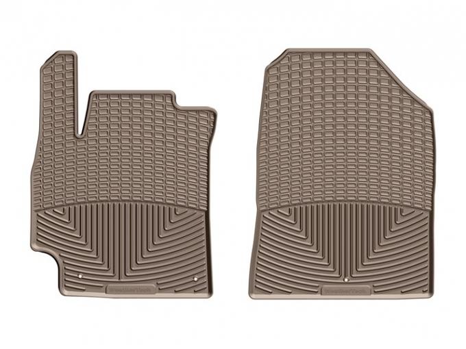 Weathertech W388TN, Floor Mat, All Weather, Direct-Fit, Deeply Sculpted Channels, Tan, Rubber, 2 Piece